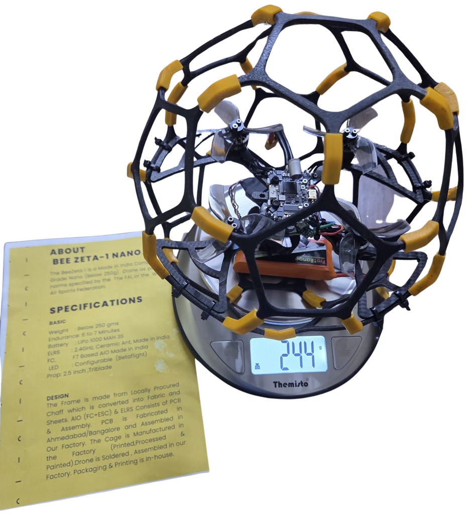 Light Weight Drone for Manoevure Practicing/Trg with Wing Shield
